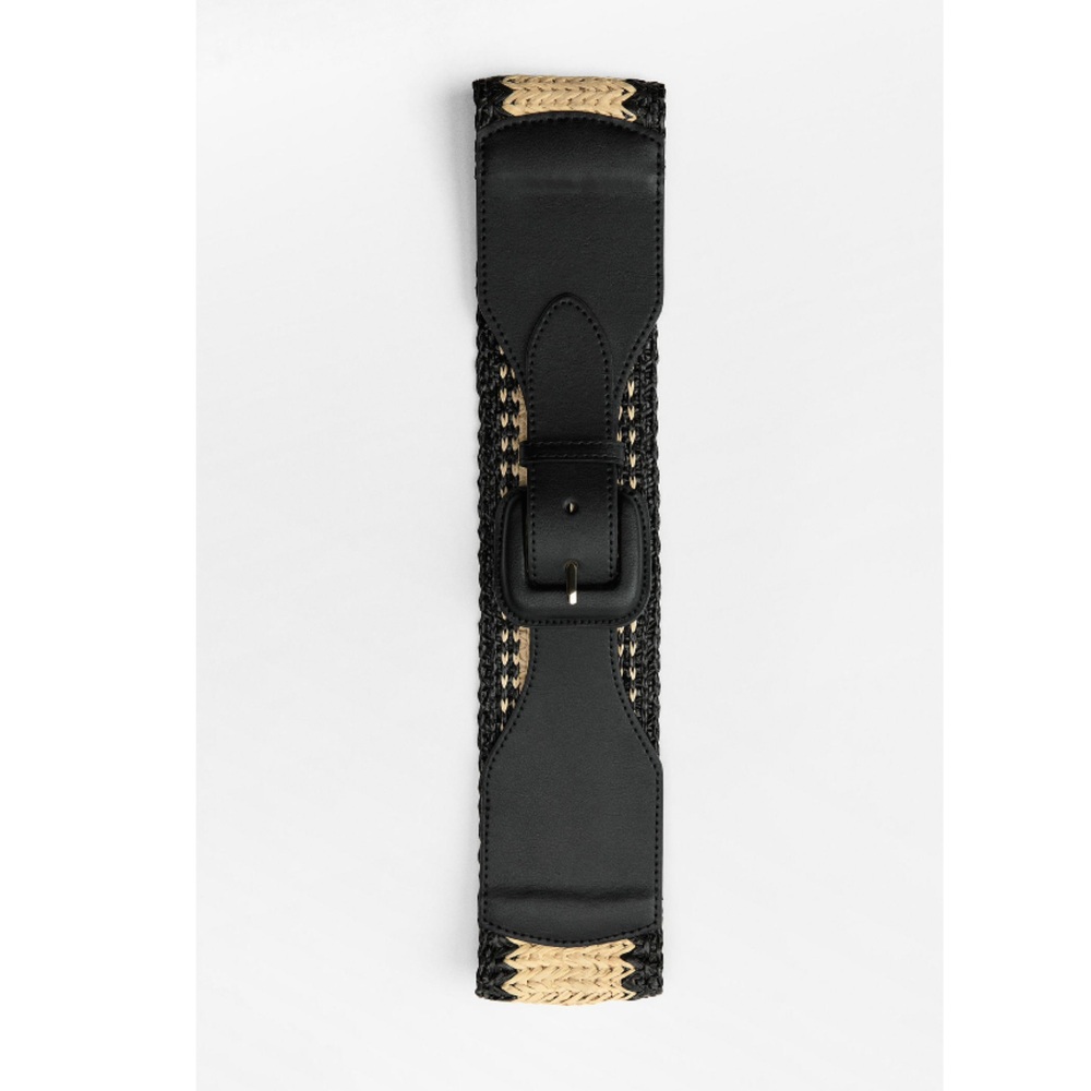 NWT Zara Accessories Woven Combination Belt Size 30 US - Picture 2 of 11